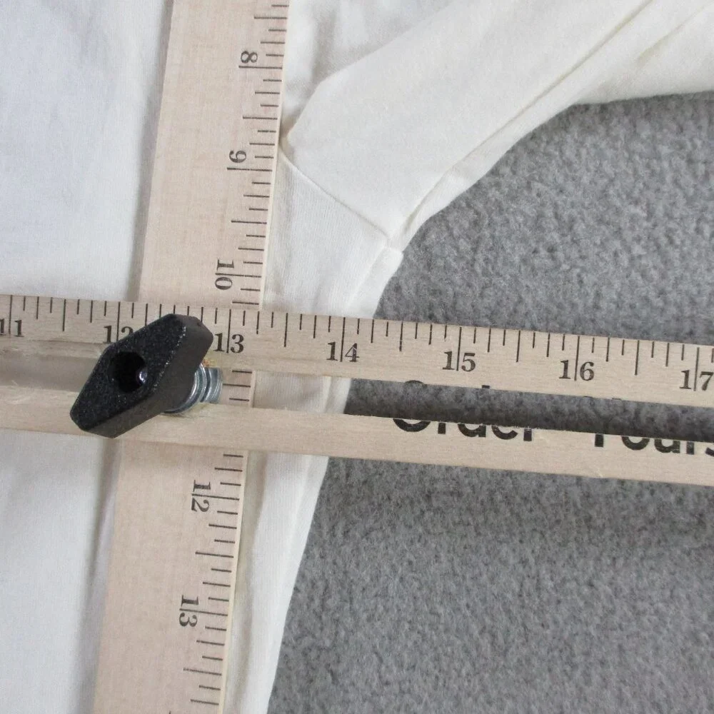 SKIMS Cotton Jersey Long Sleeve Scoop Neck T Shirt Womens Medium Marble Top NWT - Picture 7 of 9